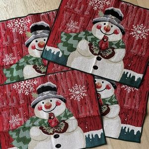 Snowmen placemats, set of 4